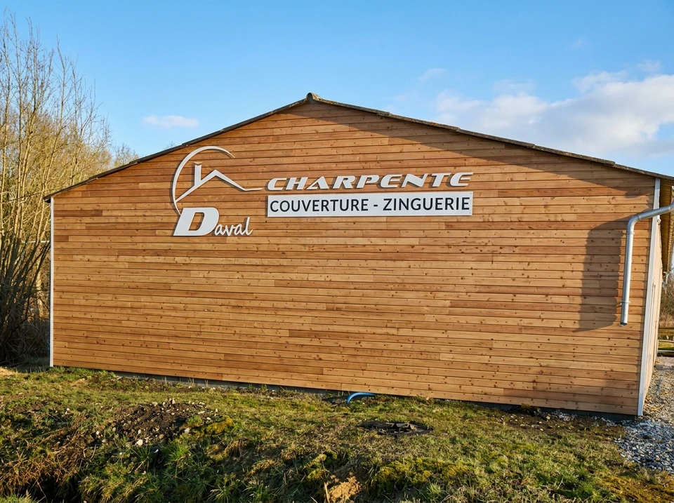 Ouvrier en équipement de protection individuelle installant de l'isolation thermique dans les combles d'une habitation